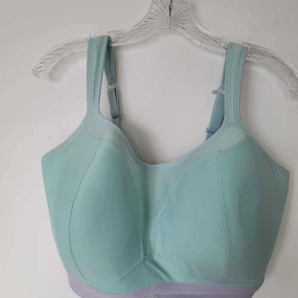 Panache Aqua and Lavender Sports Bra Size 40